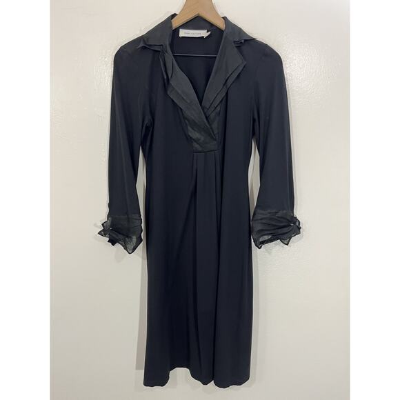 Anne Fontaine Laurence Dress 40 Academia Witchy Victorian Luxury Minimalist 90s - Picture 1 of 15